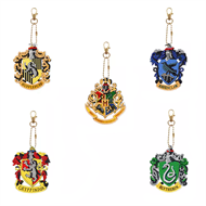 5 diamant nøgleringe med Harry Potter tema